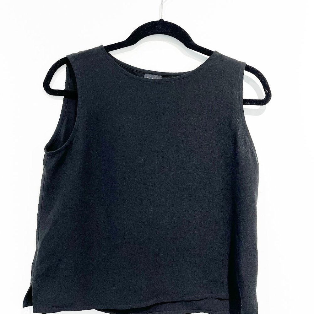 Black Silk Eileen Fisher Tank Top